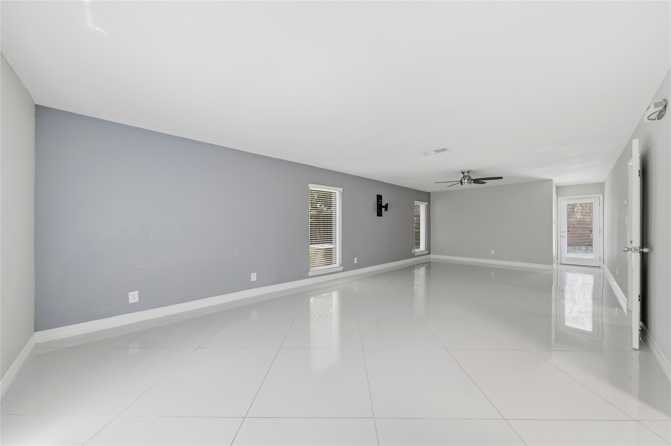 The spacious primary suite features a fully updated, spa-like ensuite bath and walk-in closet.