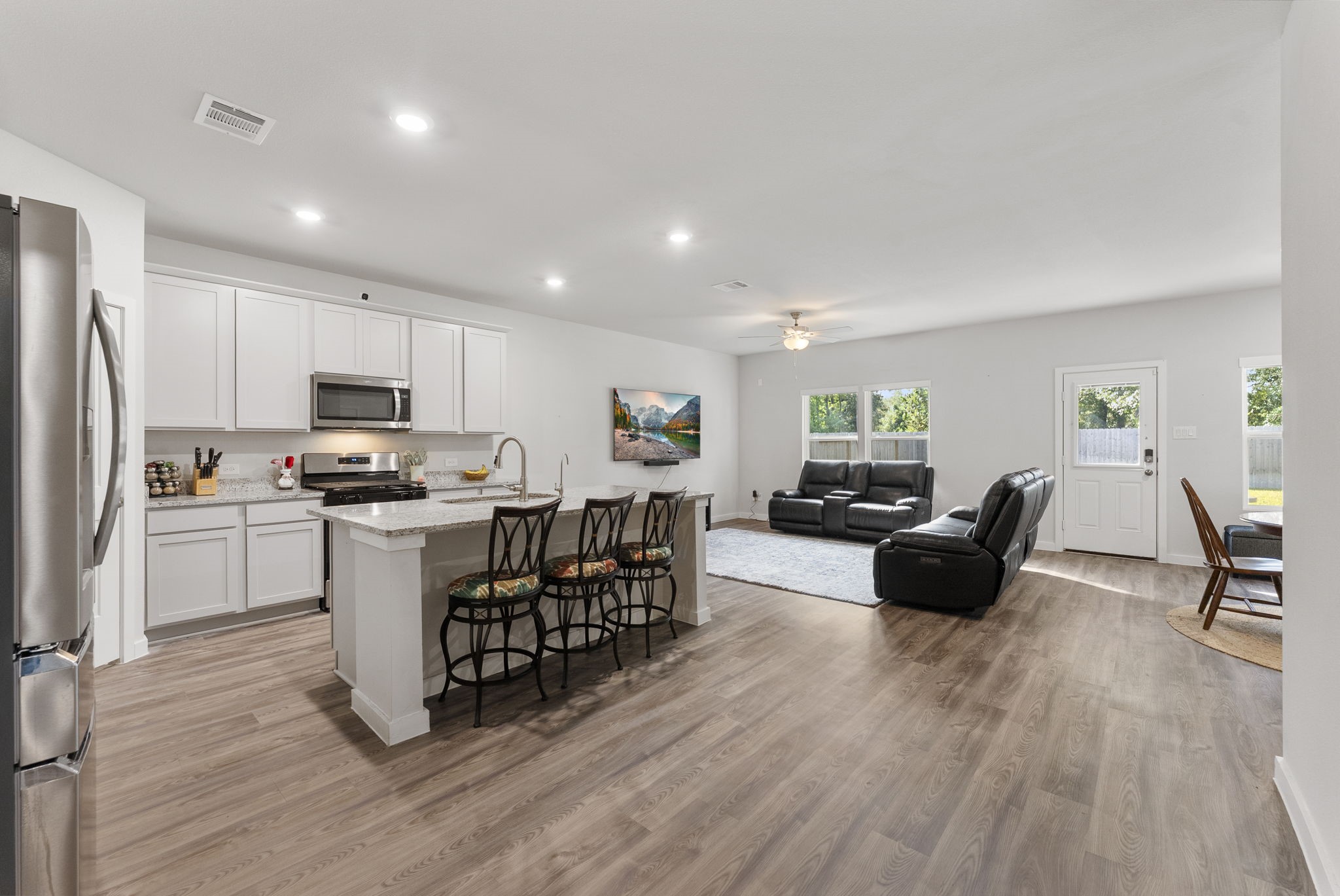 Open concept design.