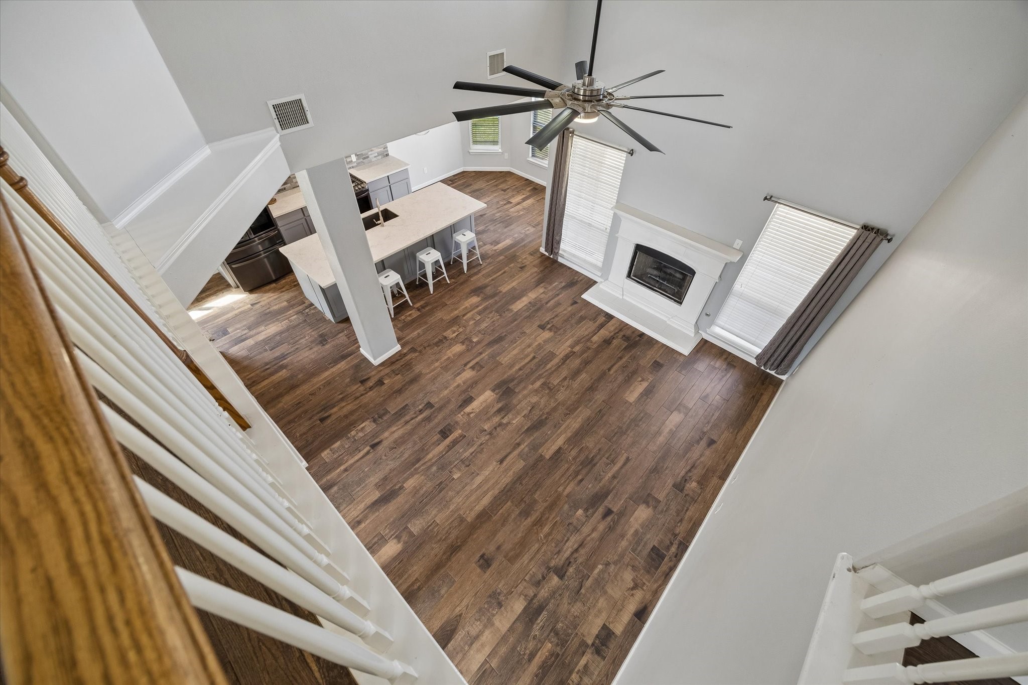 View from the second floor.