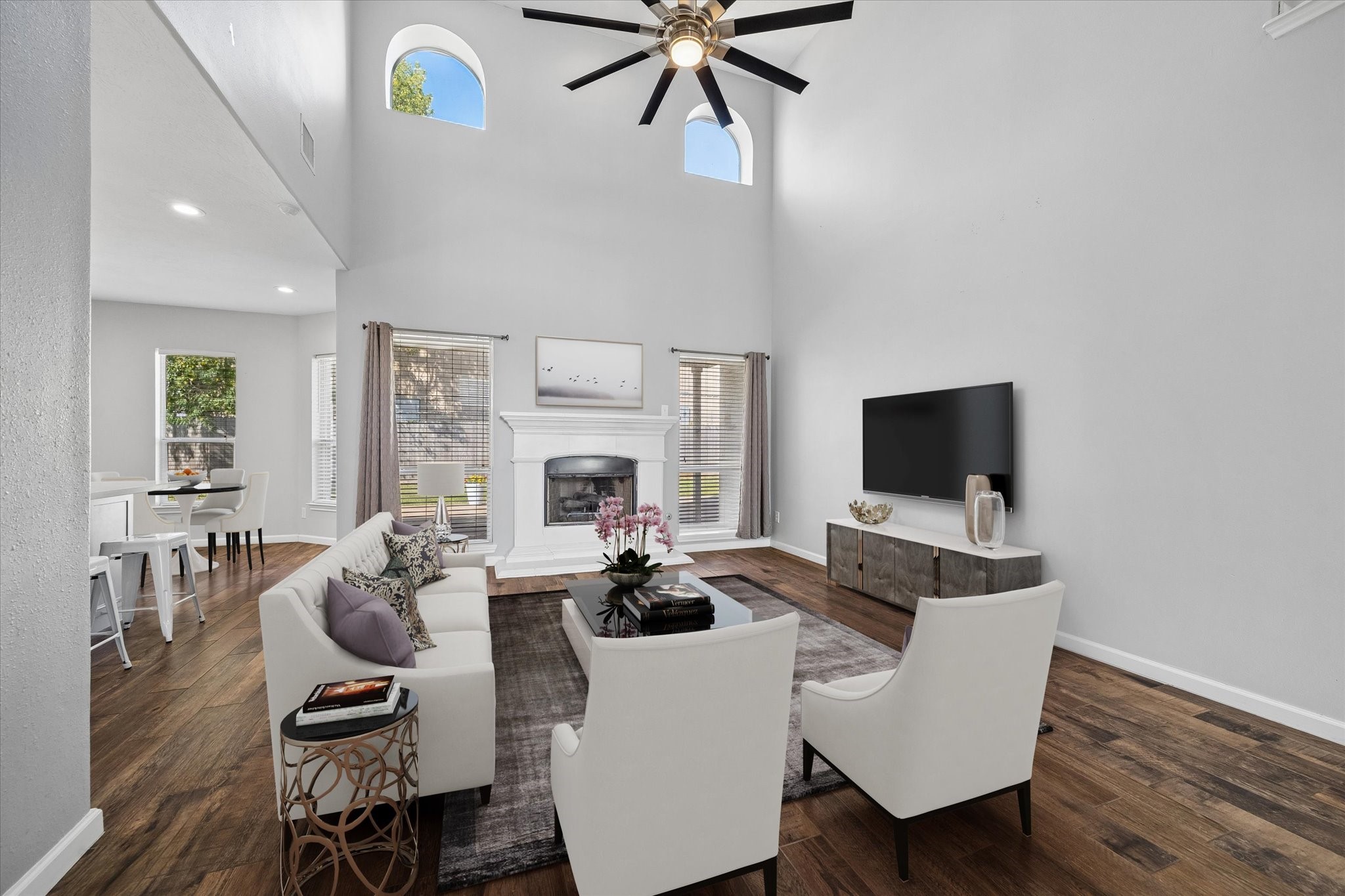 Virtually staged to show decorating options.