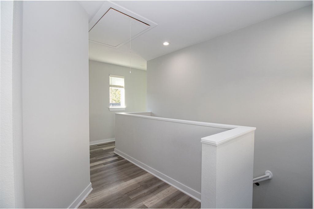 Hallway to the second and third bedrooms