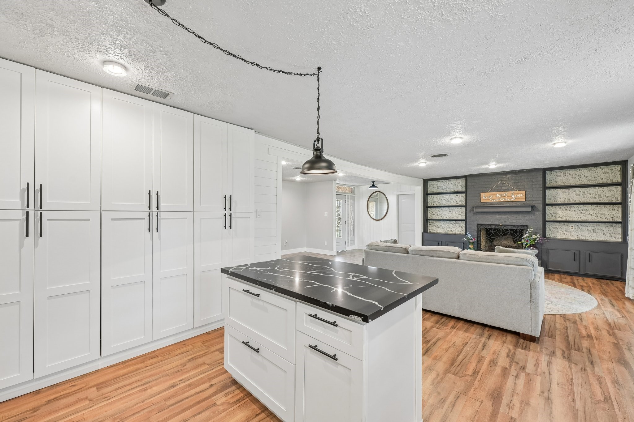 Plenty of cabinet space.