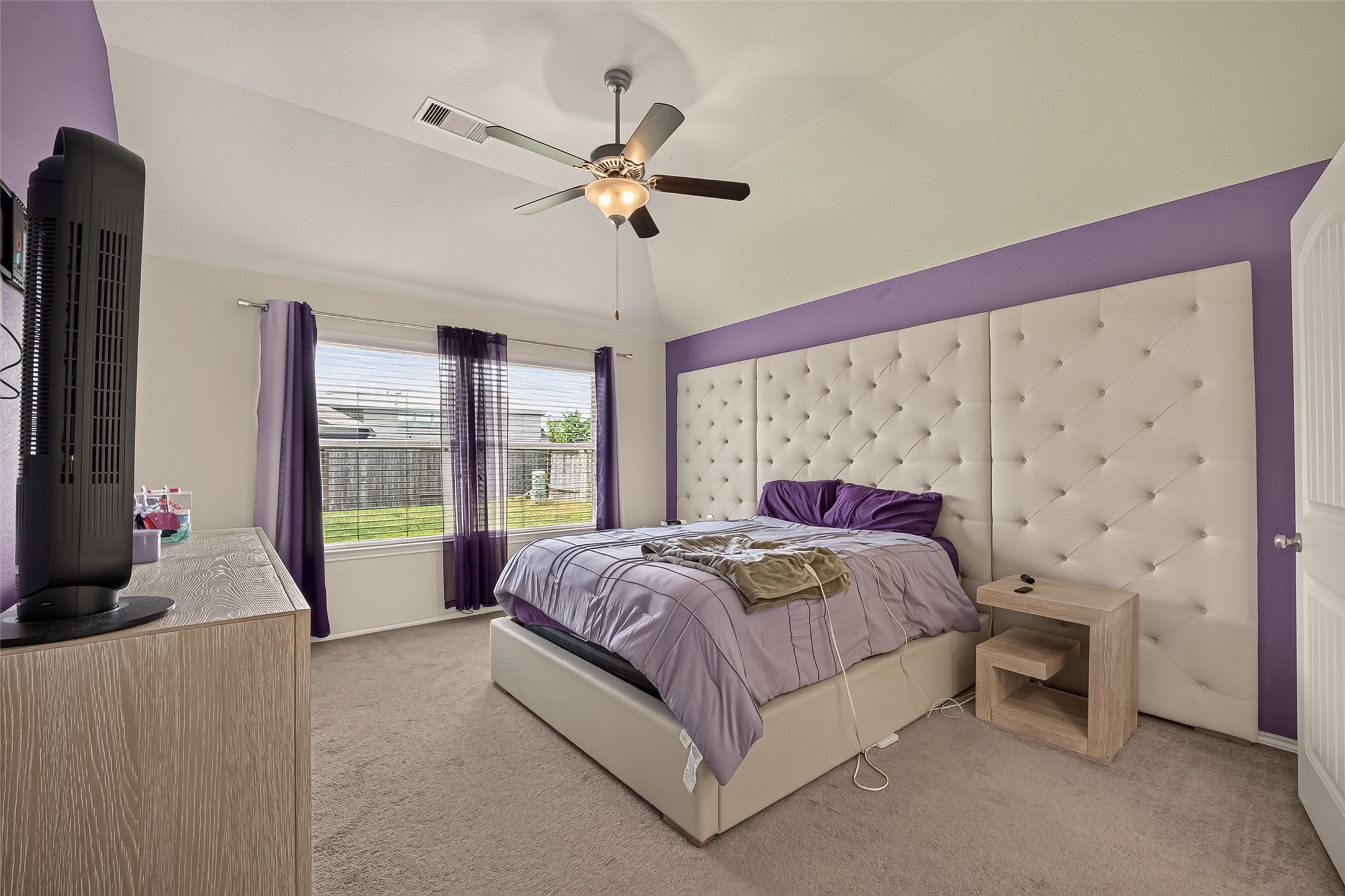all walls have been painted back grey neutral matching all of the walls