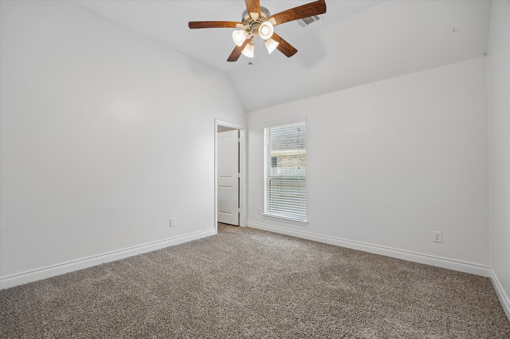 The third of the secondary rooms. All rooms have smart lights and fans and walk-in closets.