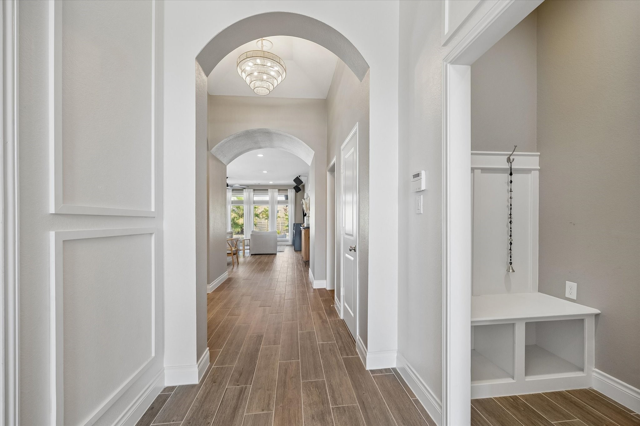 The custom woodwork in the entryway complete with the drop zone off of the garage are just two more thoughtful details showcasing pride of ownership in this stunning home. The custom woodwork in the entryway complete with the drop zone off of the garage are just two more thoughtful details showcasing pride of ownership in this stunning home.