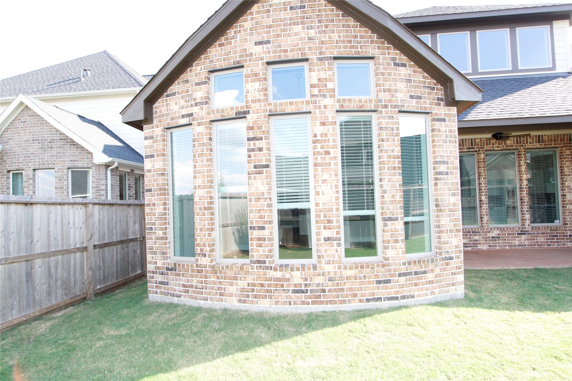 Back view to the house