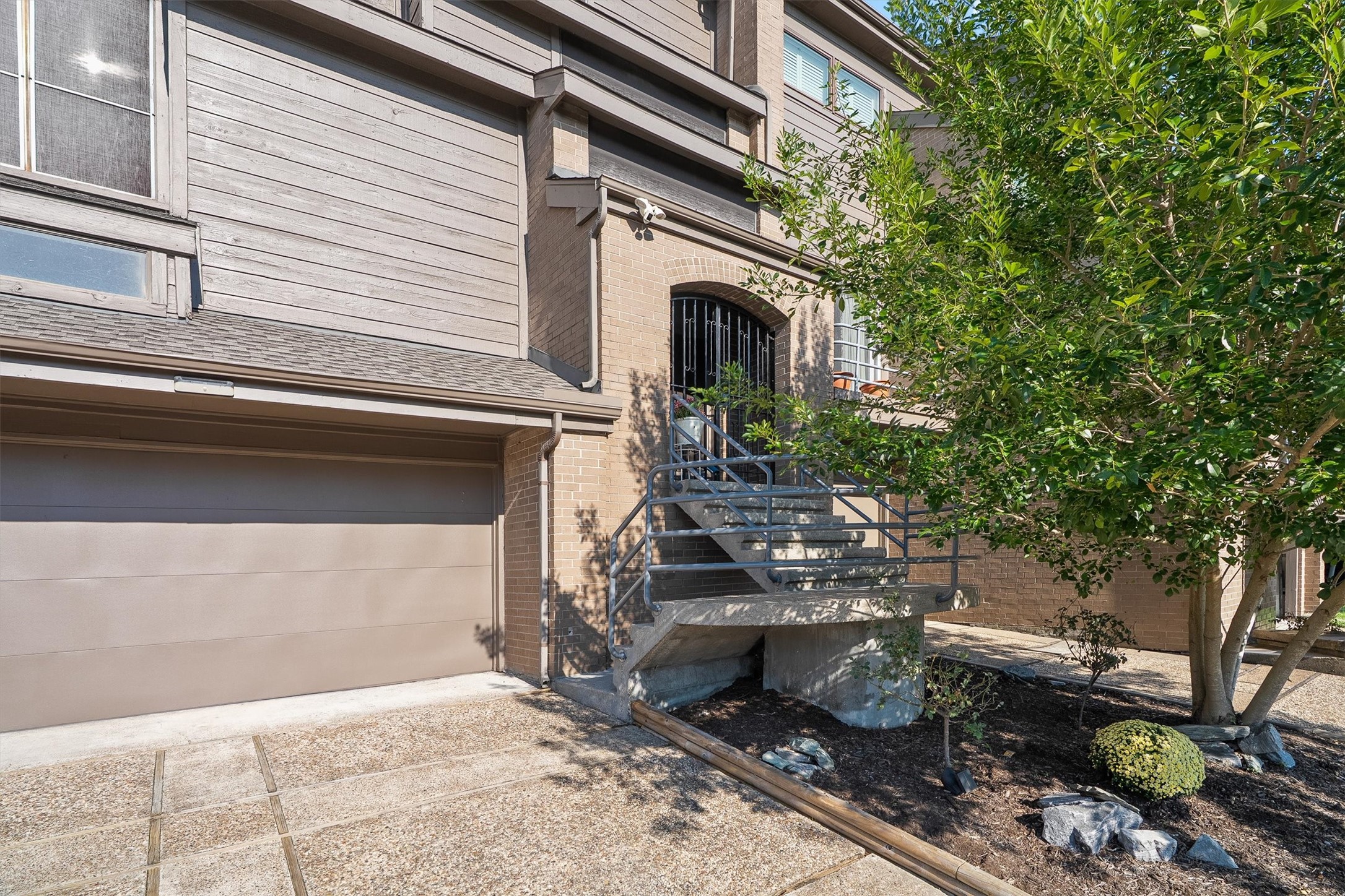 Attached two-car garage offers parking convenience. Attached two-car garage offers parking convenience.