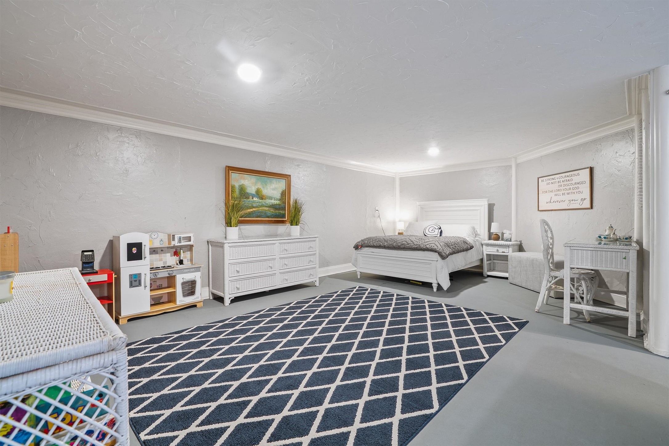 Ground-level guest suite featuring direct outdoor patio access.