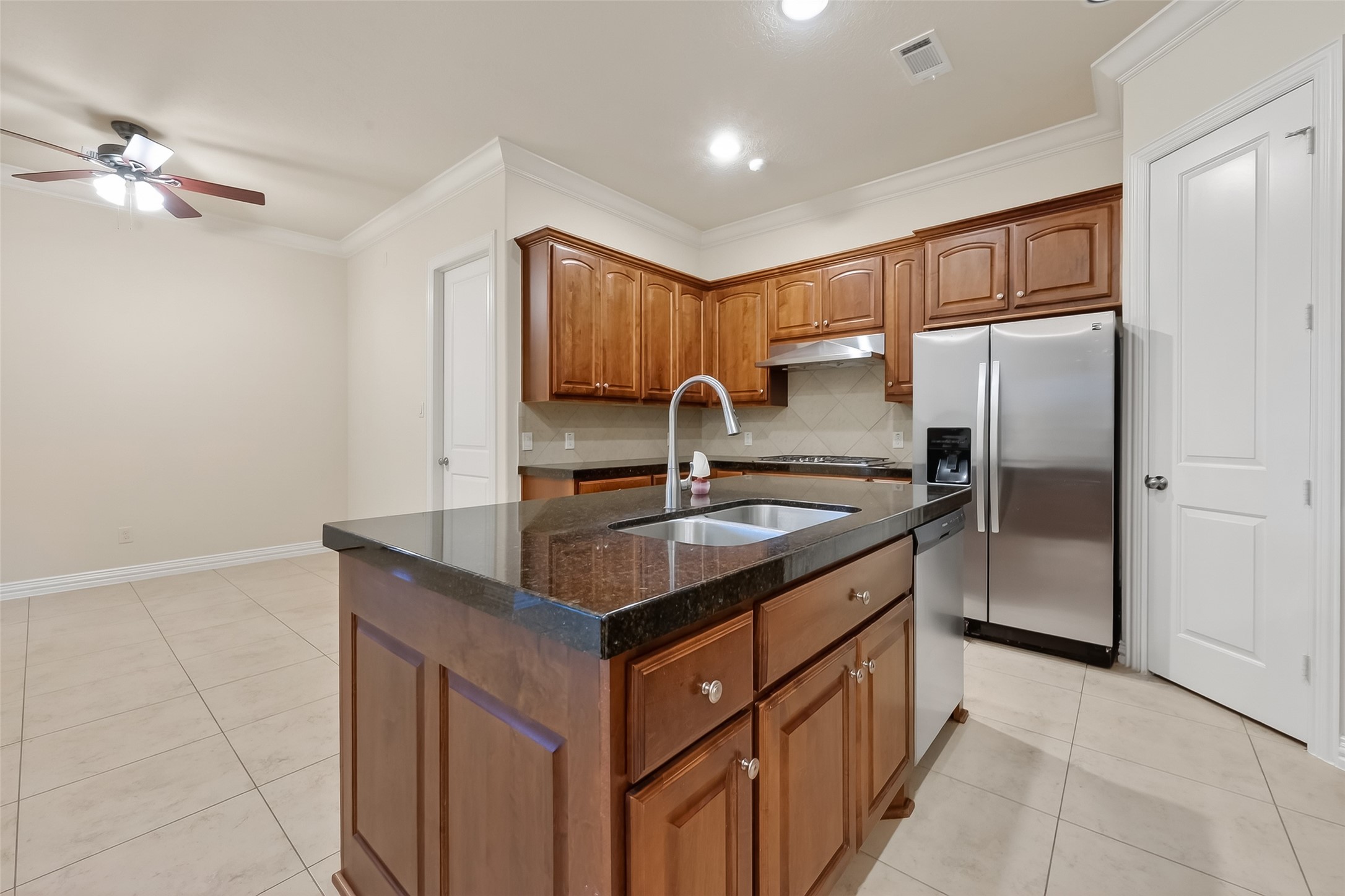 Kitchen opens to the breakfast room