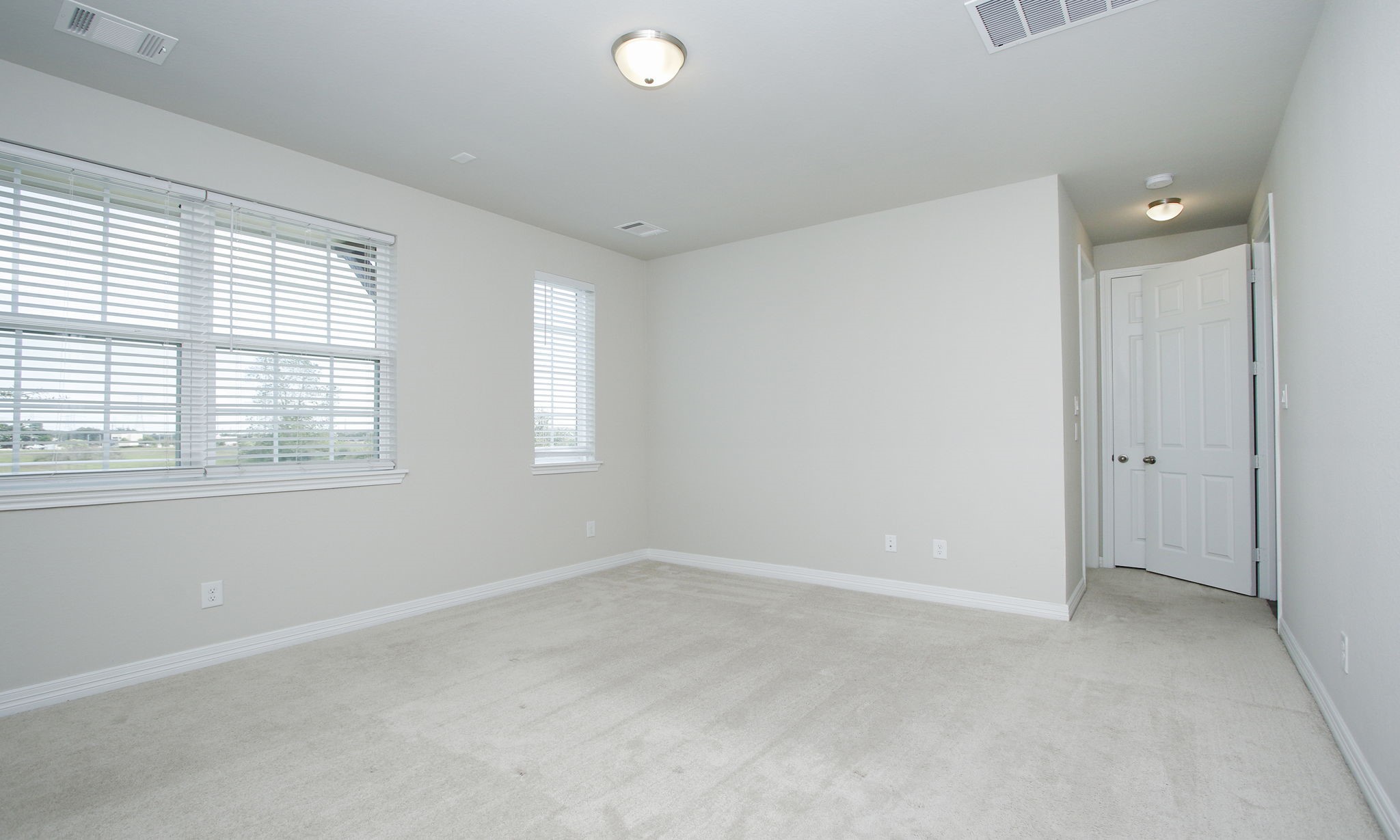 spacious bedroom