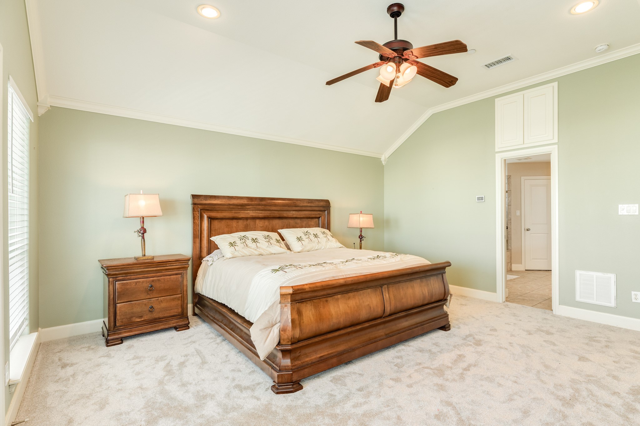 Another view of the primary bedroom.