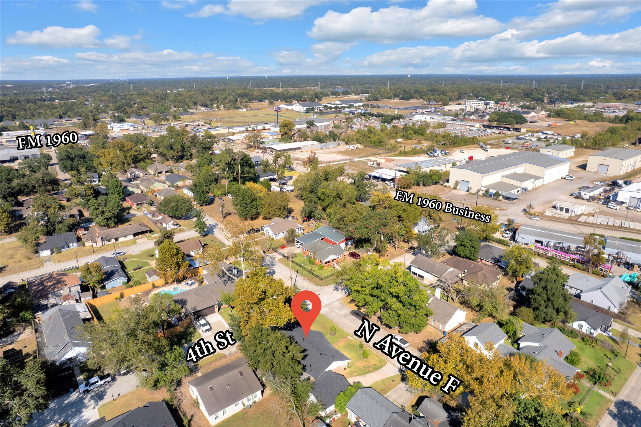 Home nestled in a vibrant neighborhood with convenient access to FM 1960 and nearby businesses. Surrounded by lush greenery, this property offers a perfect blend of suburban tranquility and urban amenities.