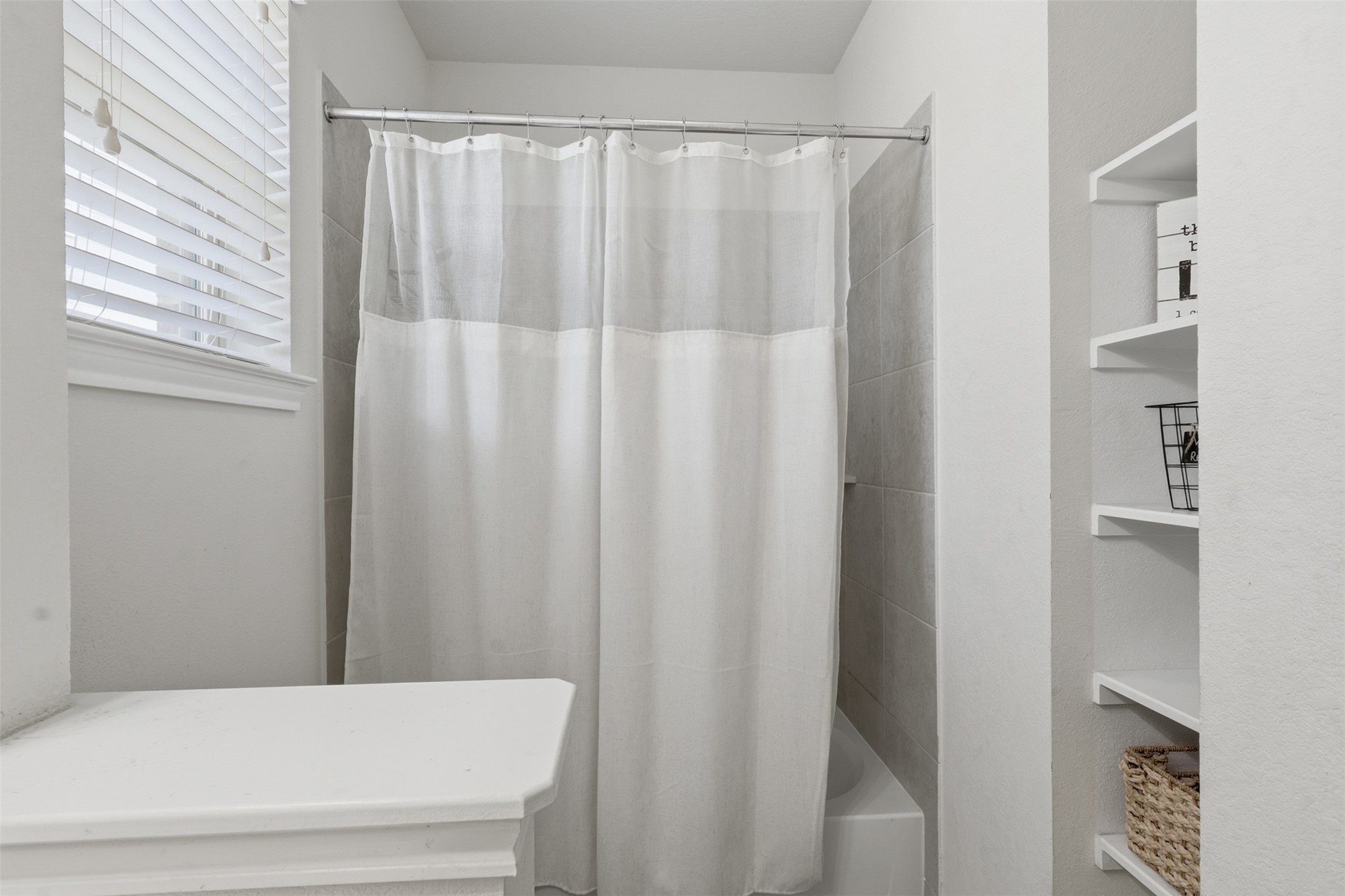 Another view of the secondary bathroom.