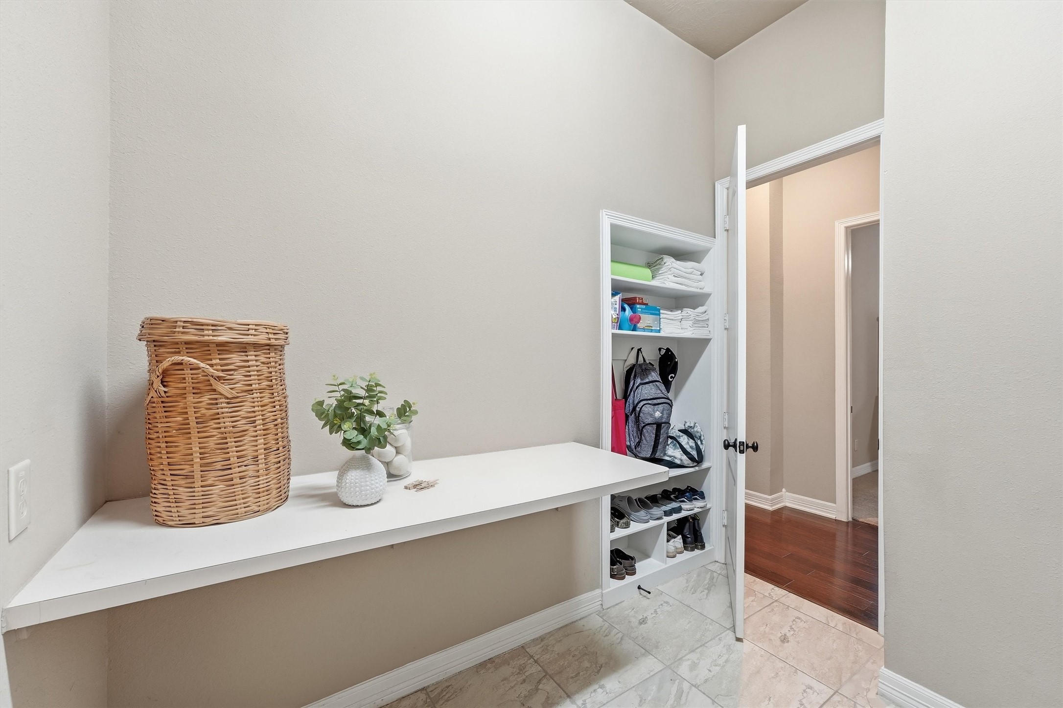 Laundry Room with Folding Station & Mud Center