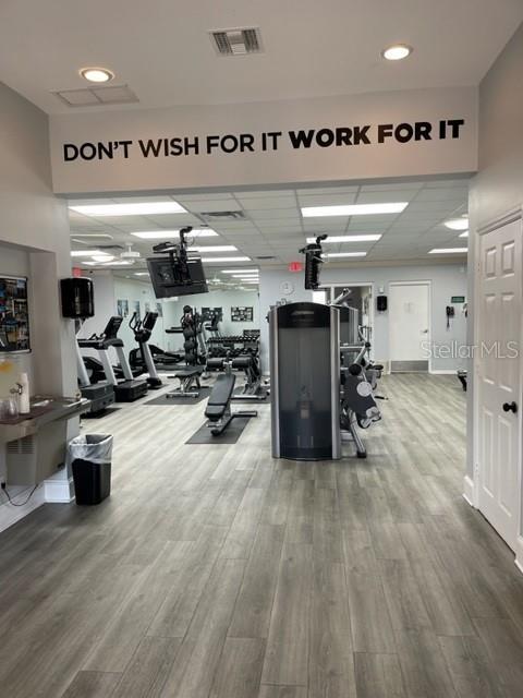 Workout center for members only