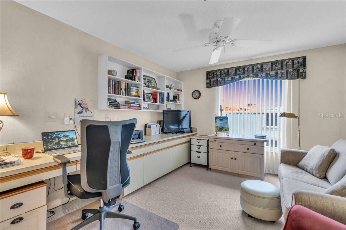 den with built in desk