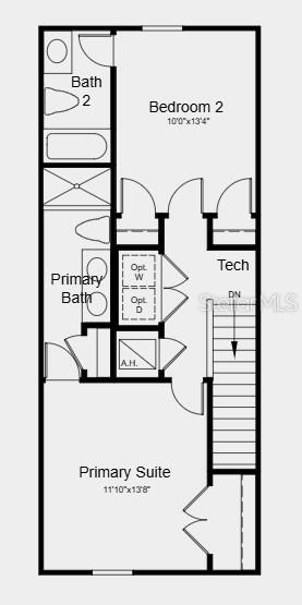 Floor 2 ~ Additional highlights include: updated tile in the main floor living areas, quartz countertops, and window blinds throughout the home