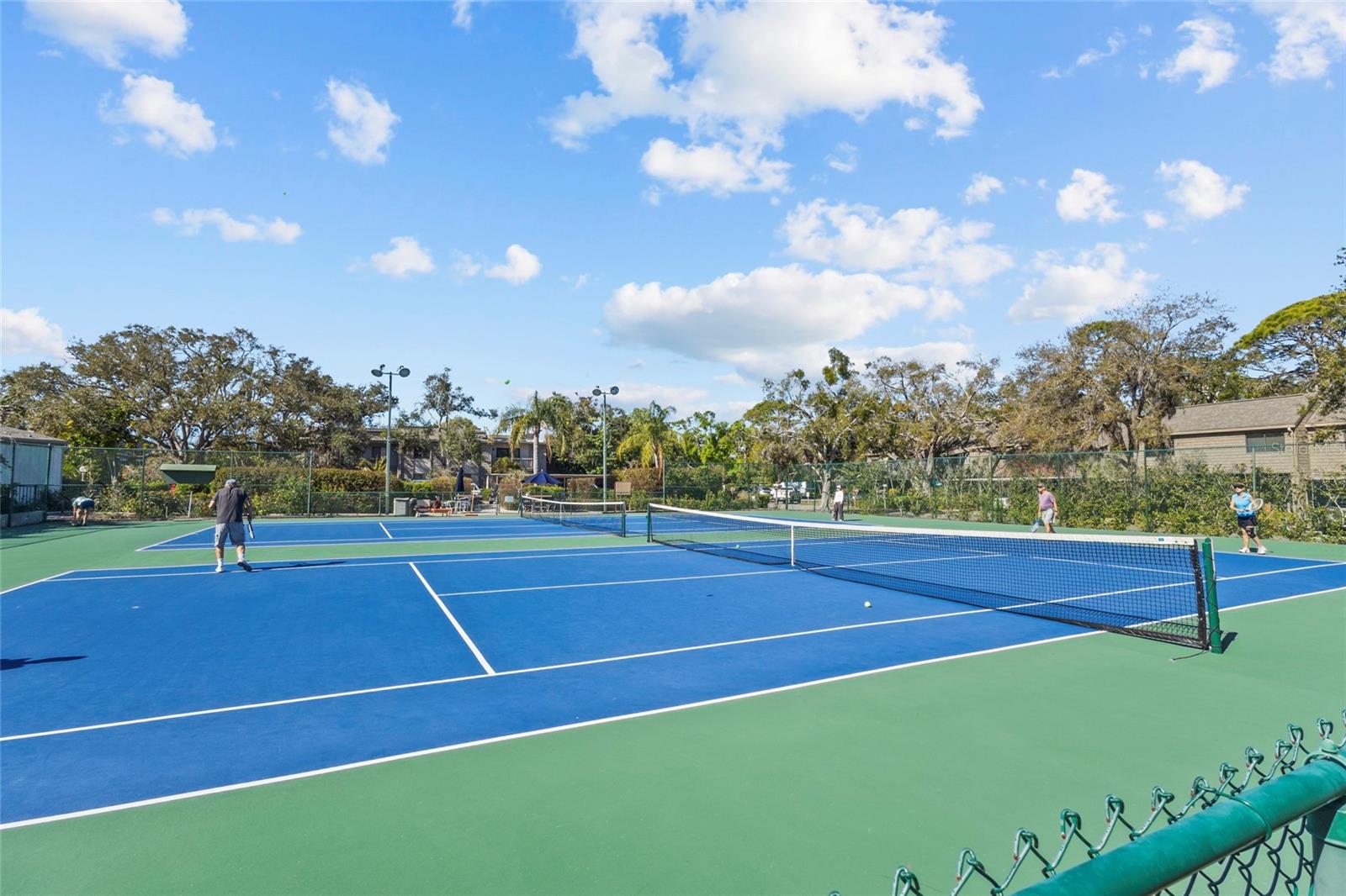 Redone pickle ball courts