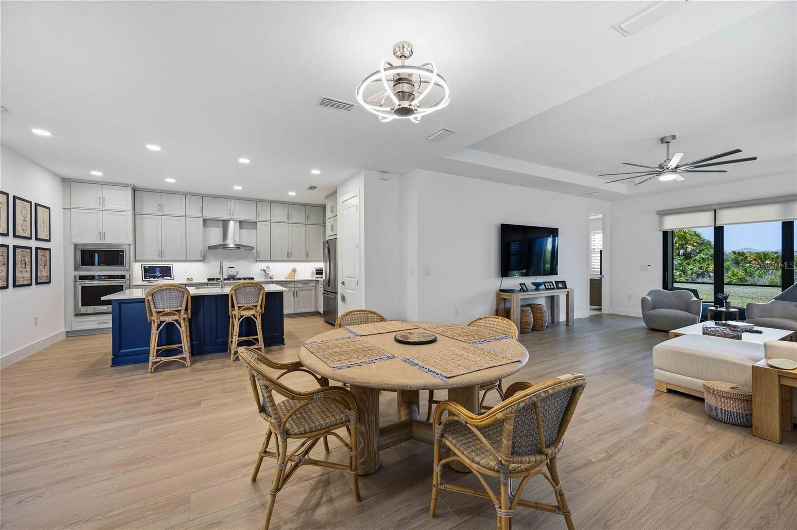 View from the foyer/ open concept.