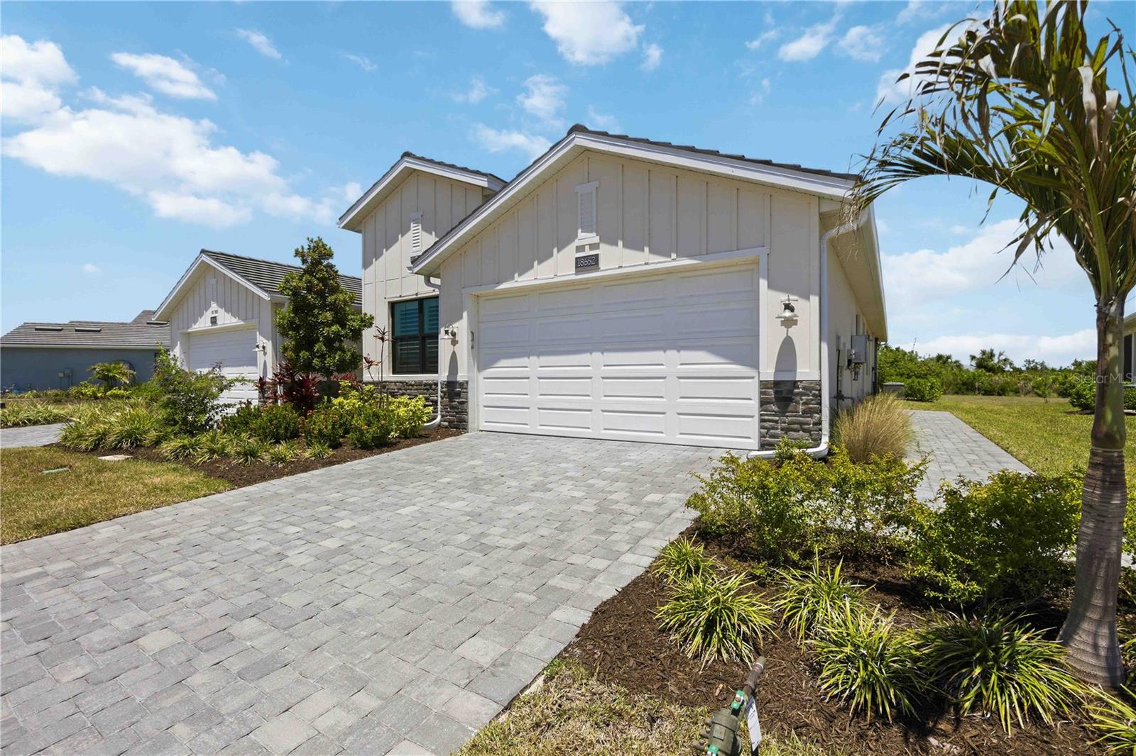 Front exterior/paver driveway. Front exterior/paver driveway.