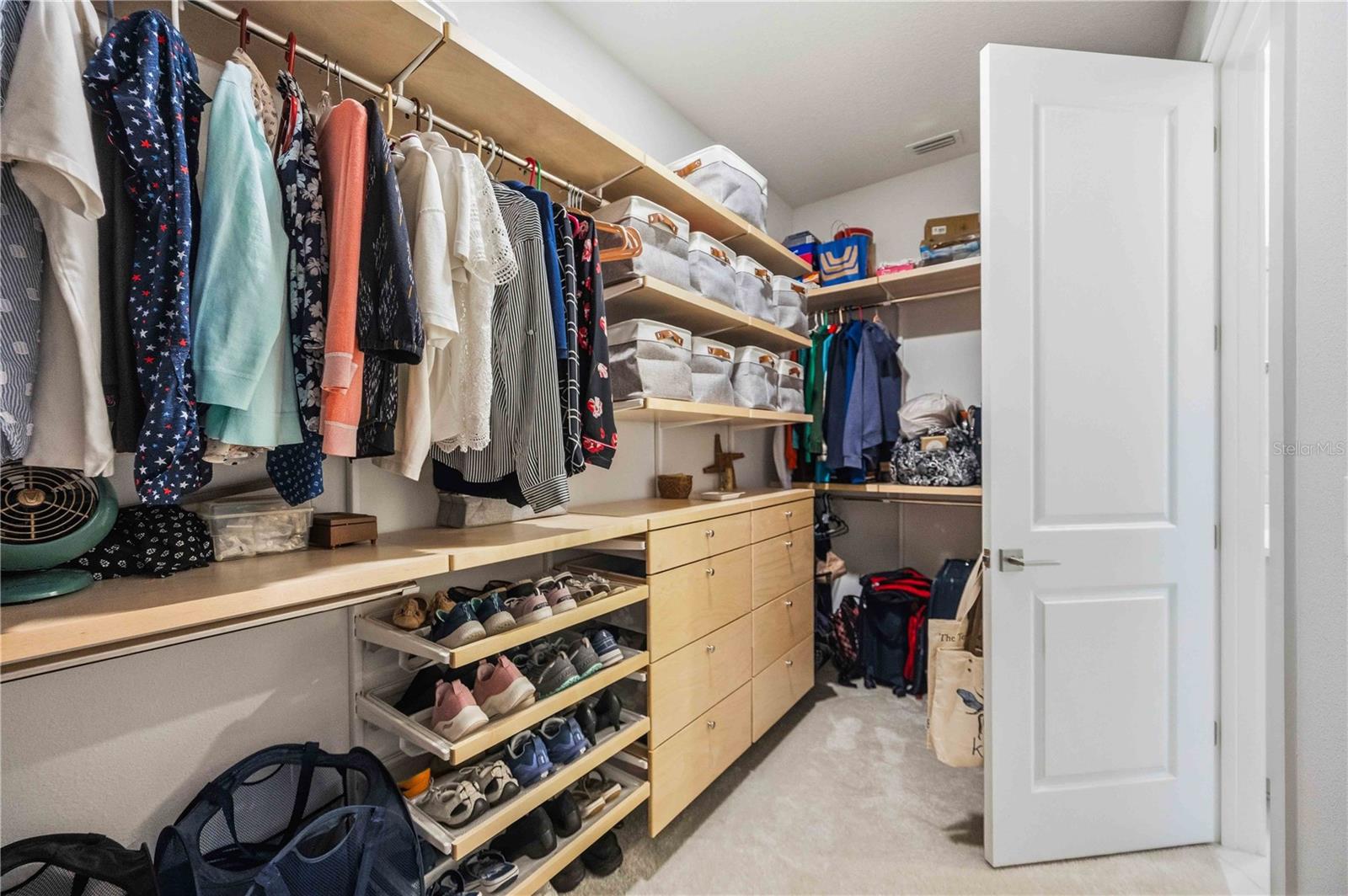 Primary closet.