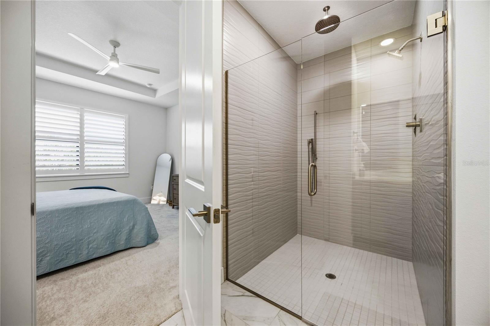 Primary shower.