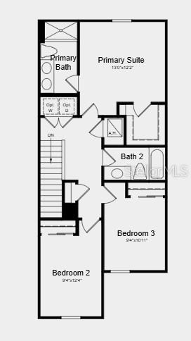 Floor 2 - Additional Highlights Include: GE refrigerator, washer and dryer, extended tile flooring on the main level, and window blinds throughout the whole house