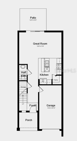 Floor 1 - Additional Highlights Include: GE refrigerator, washer and dryer, extended tile flooring on the main level, and window blinds throughout the whole house