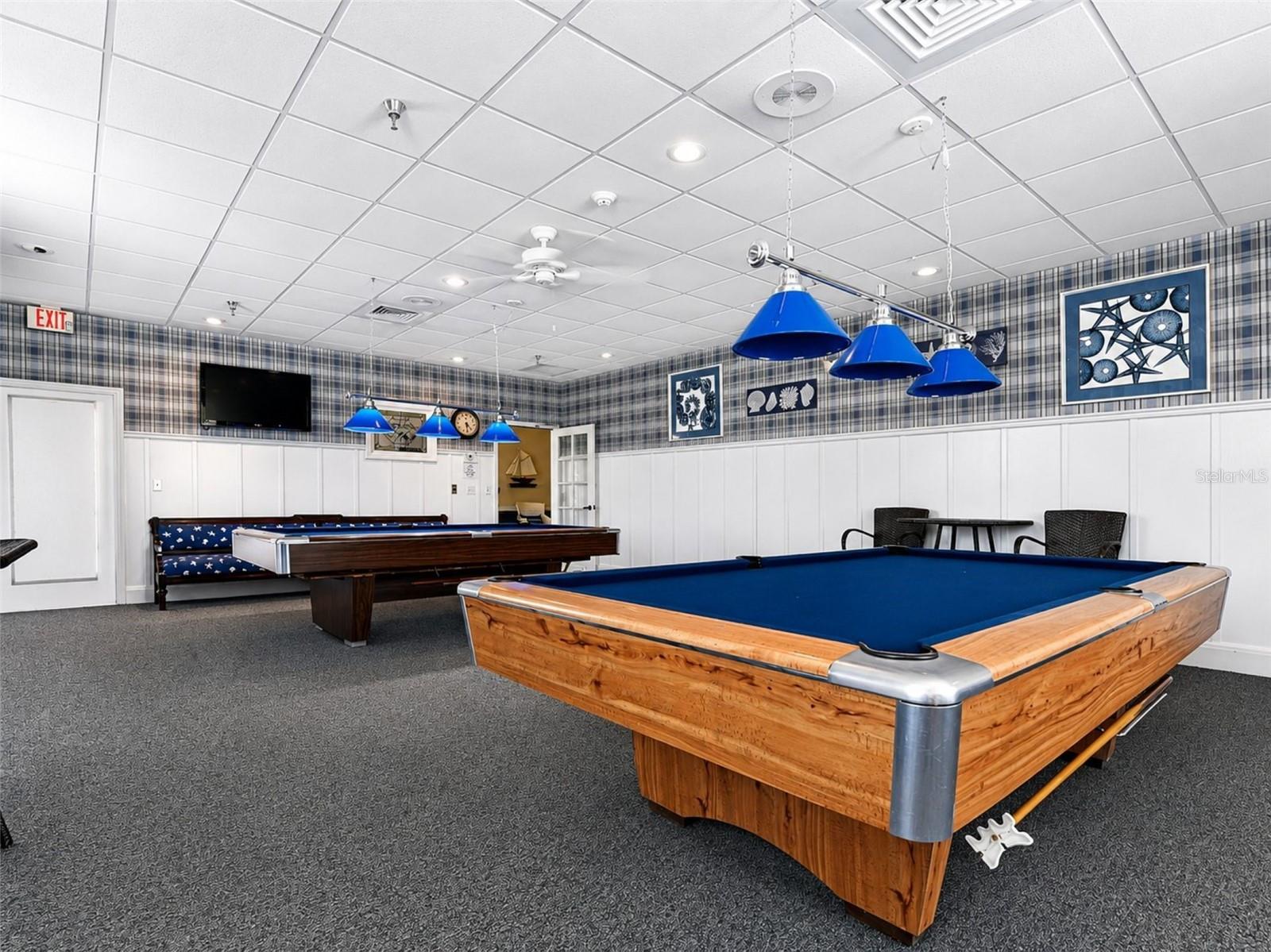 Mt Vernon clubhouse pool room