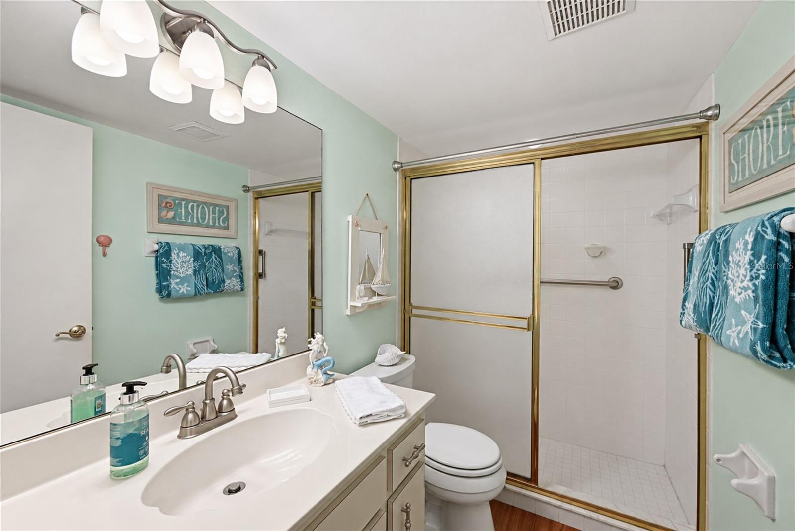 Secondary bedroom with walk in shower