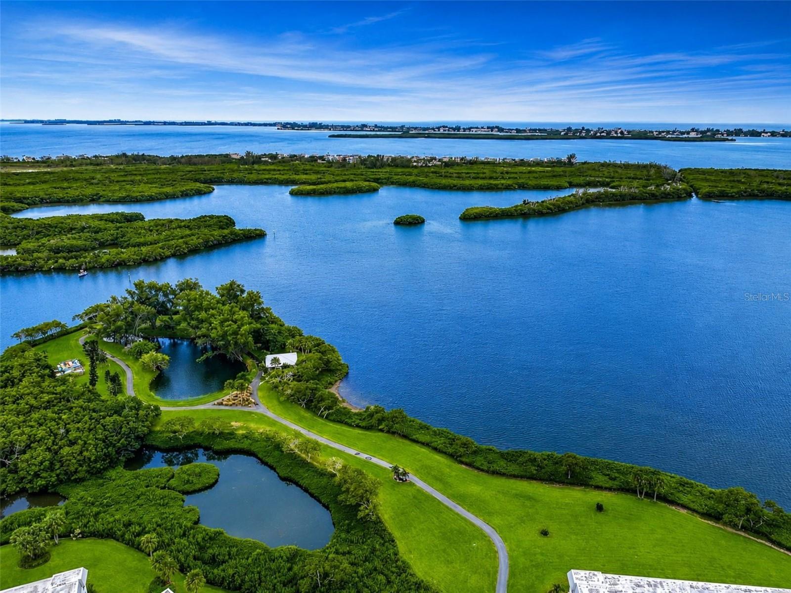Mt Vernon bay front park from air