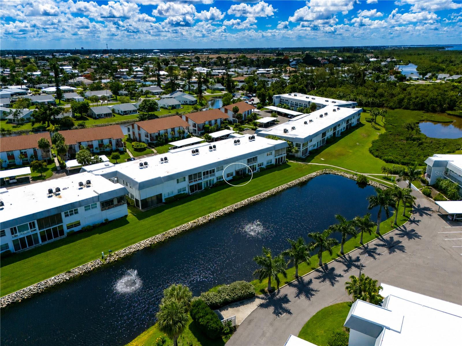 Condo location highlighted in white
