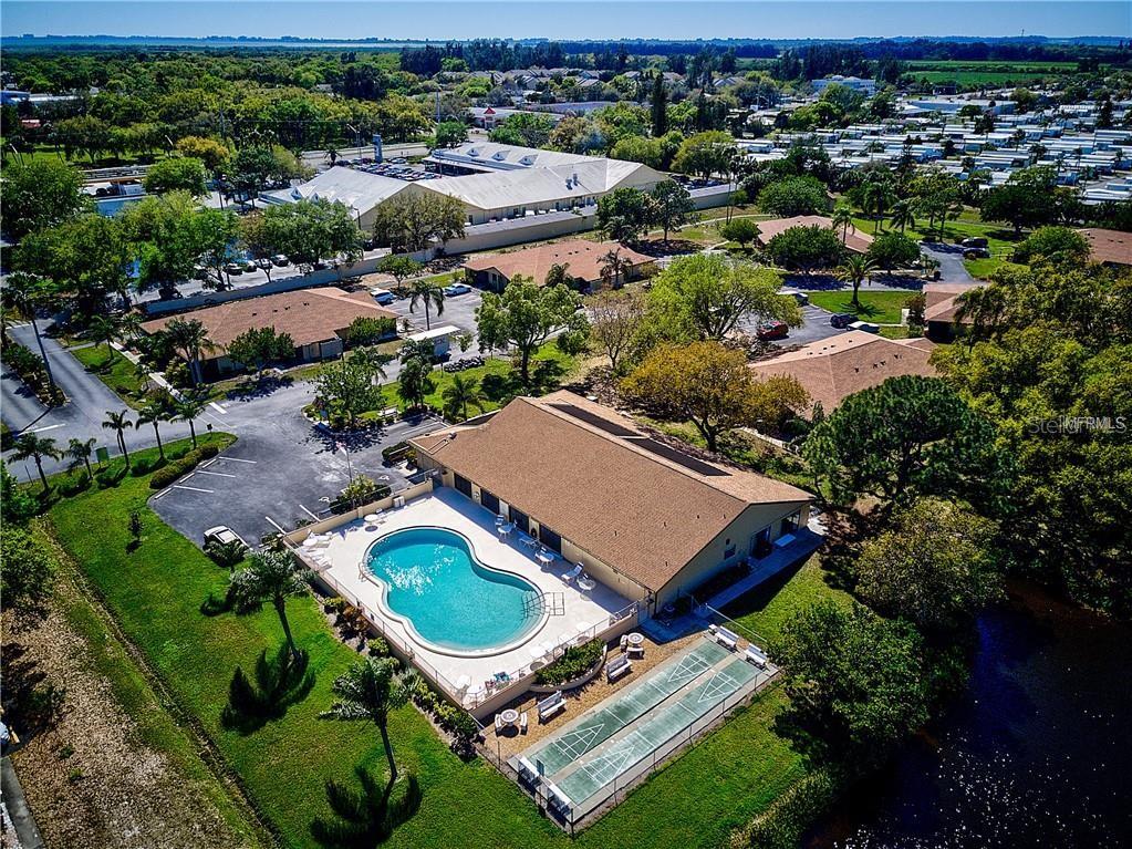 Club house and pool area