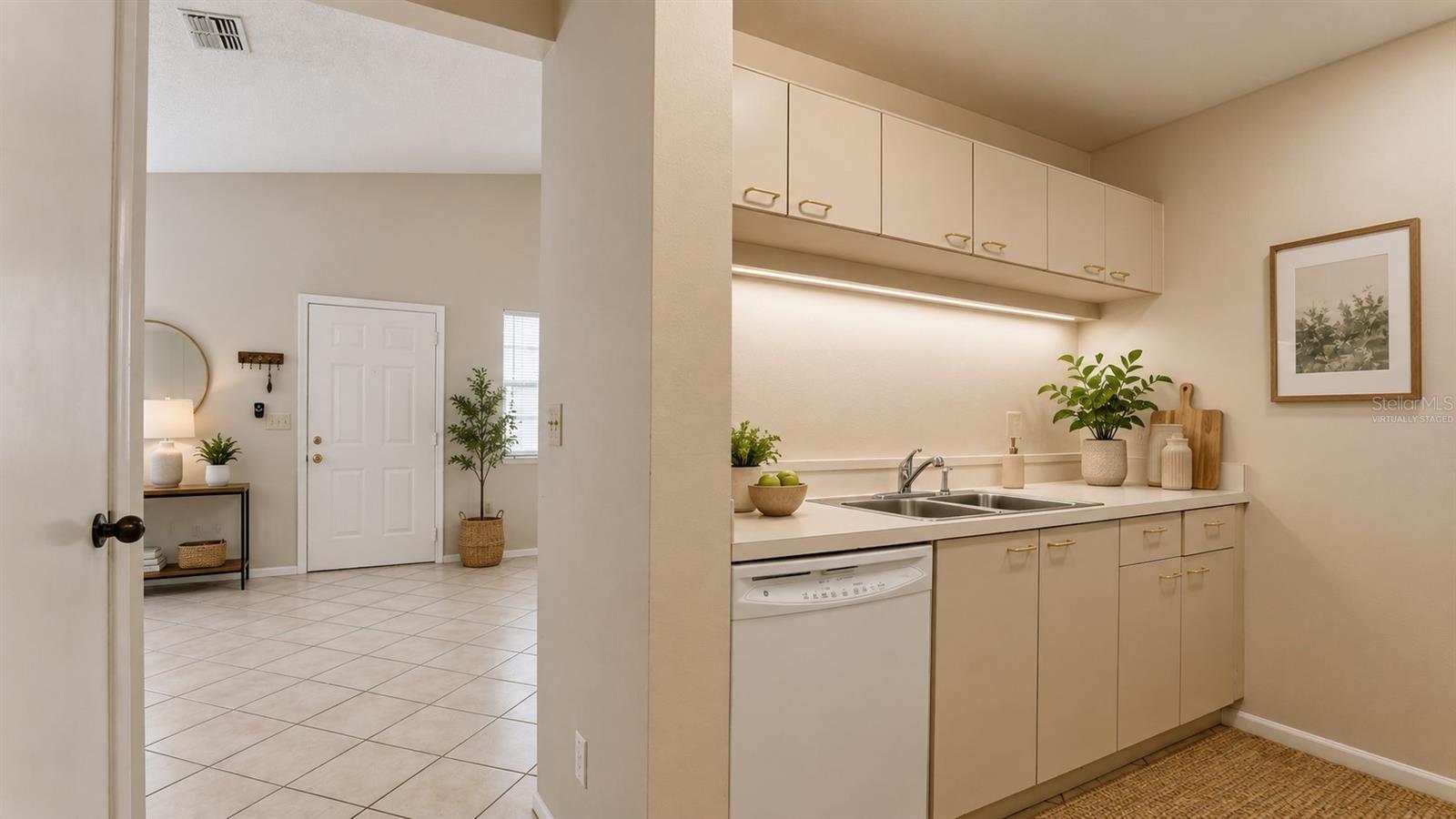 Virtually Staged Kitchen Photo