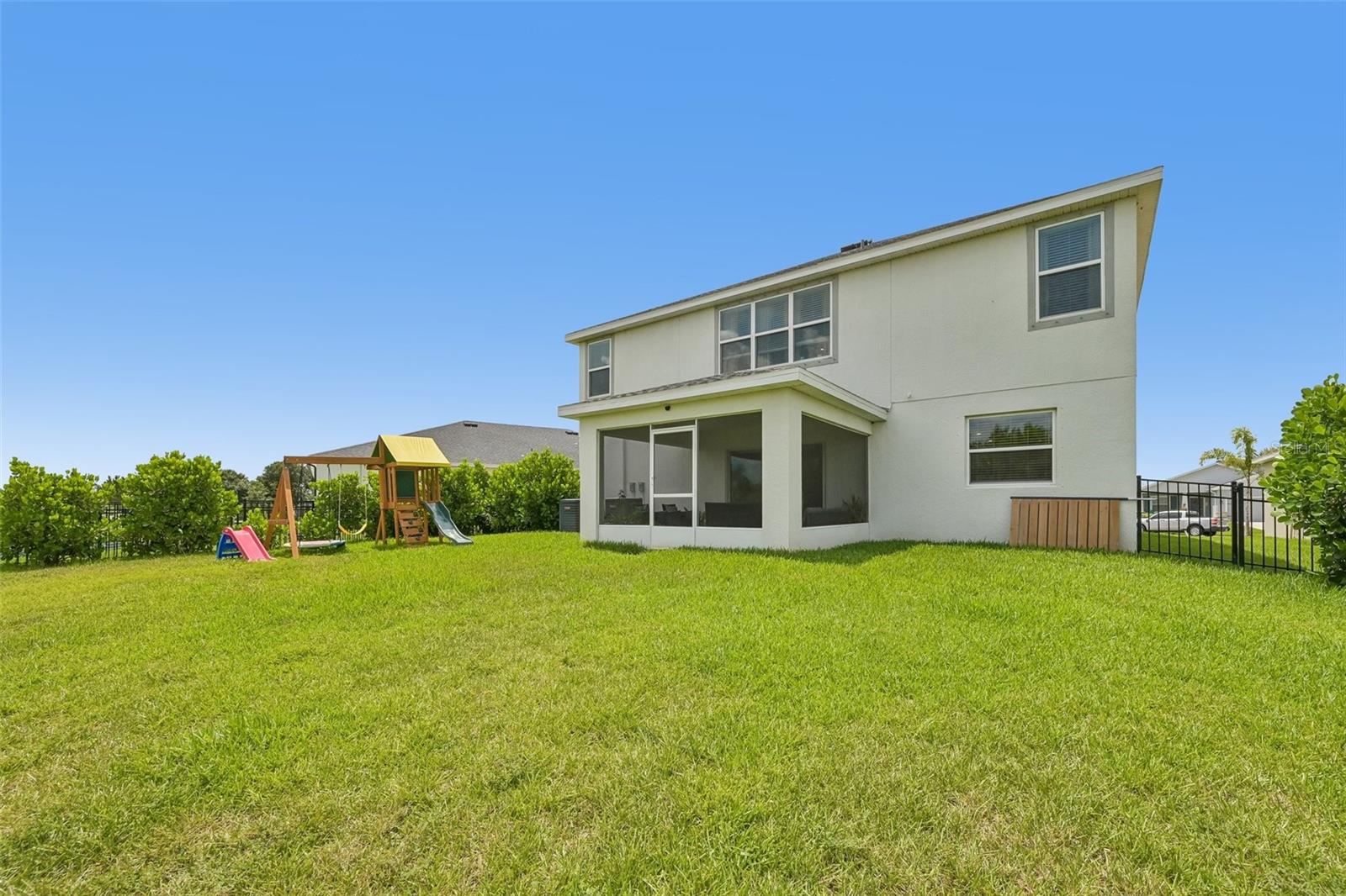 rear of property