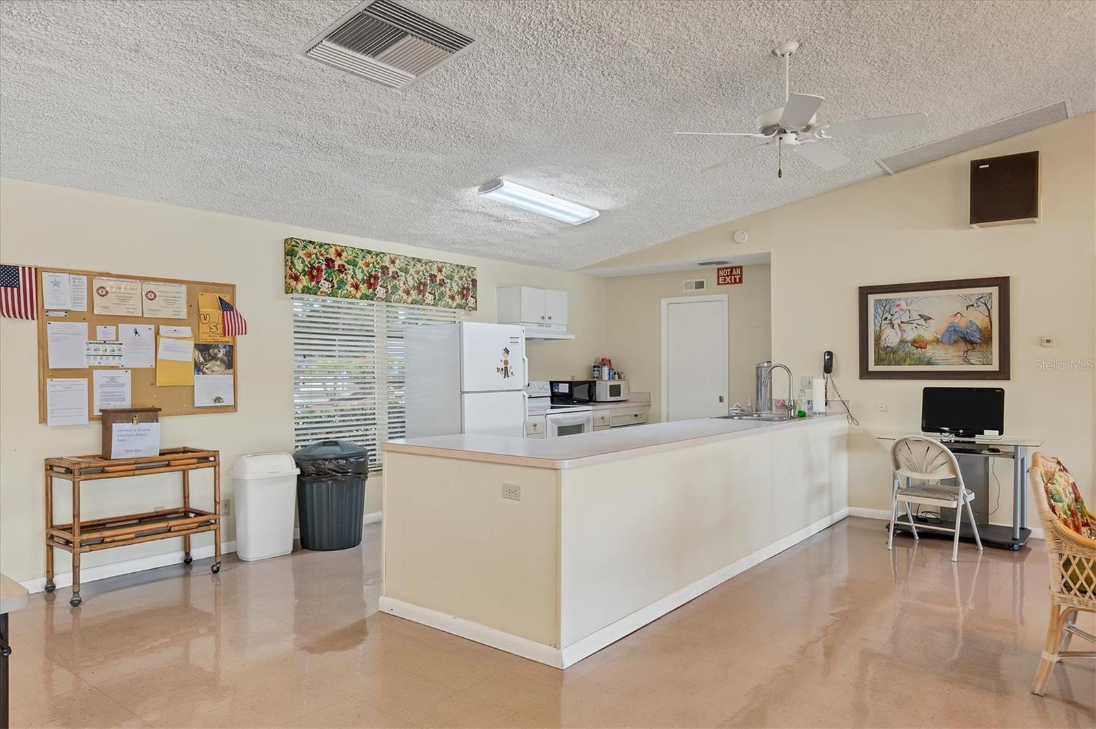Community kitchen is great for potlucks and private parties