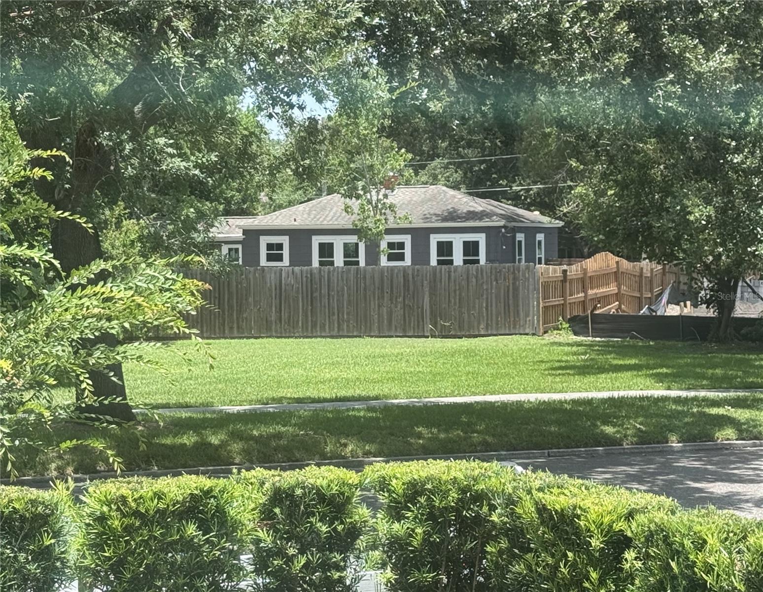 community lot across the street