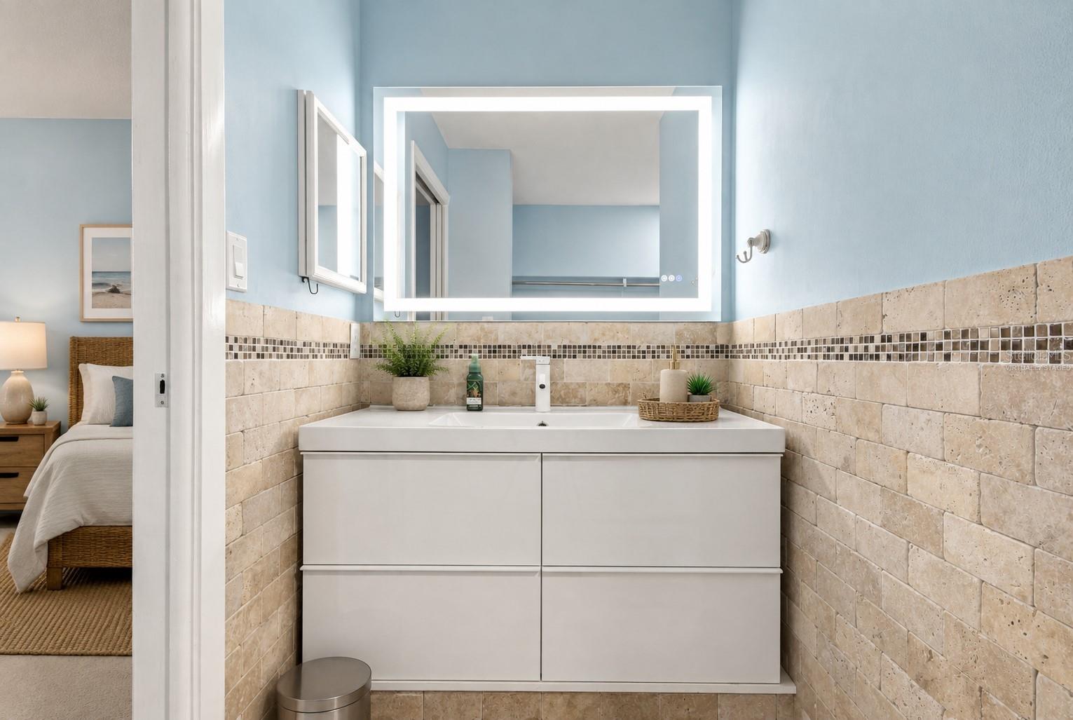 Primary Bathroom Virtually Staged Primary Bathroom Virtually Staged