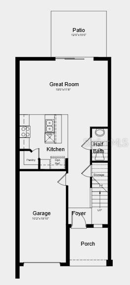 Floor 1 - Additional Highlights Include: GE refrigerator, washer and dryer, whole house blinds, and extended LVP flooring at the 1st floor