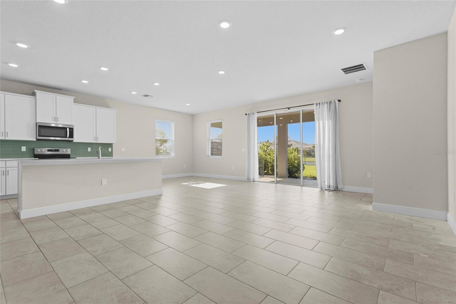 Open concept living area