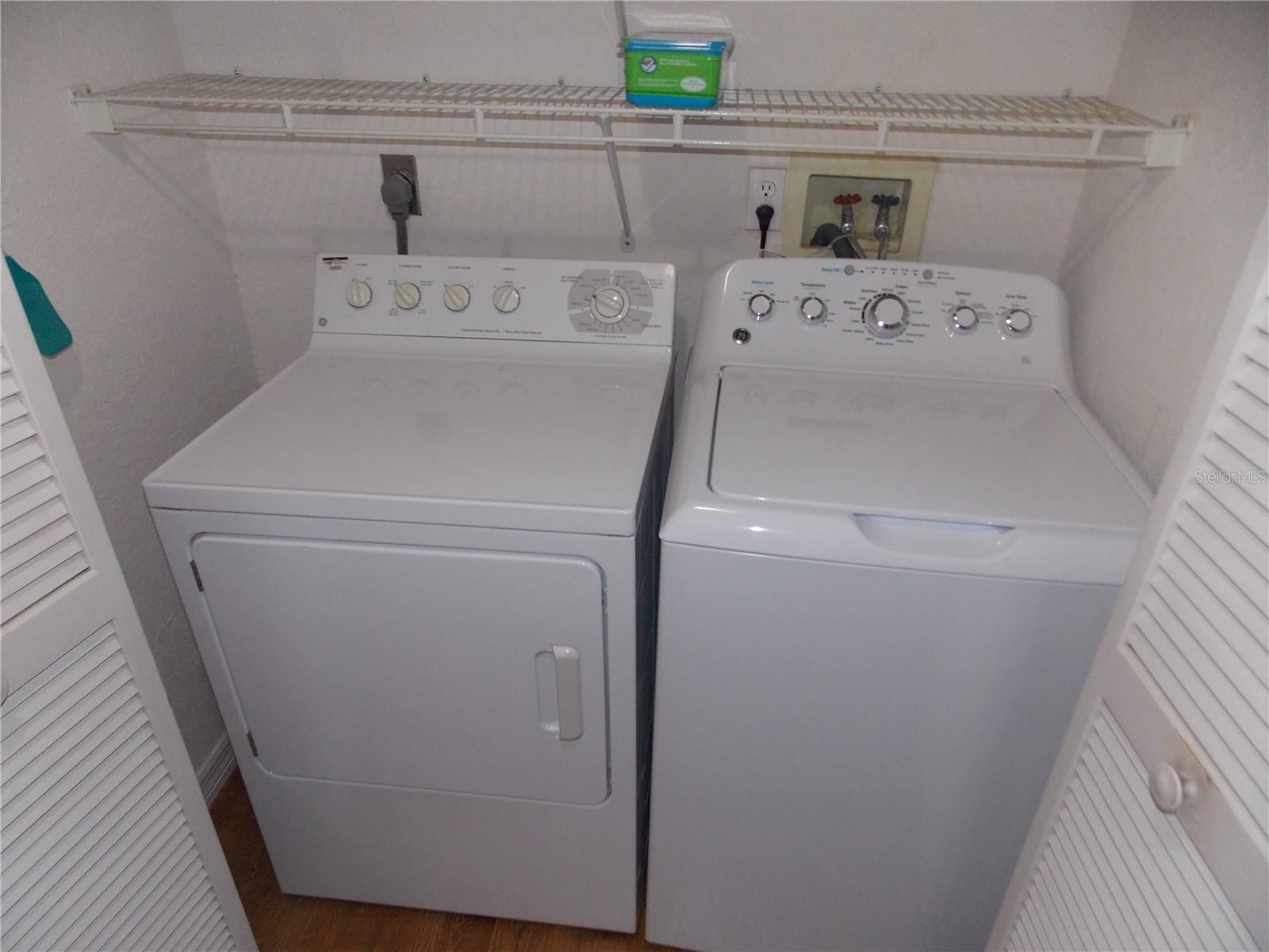Laundry area is in unit