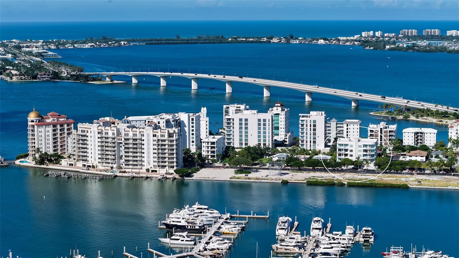 Aerial view of Golden Gate Point