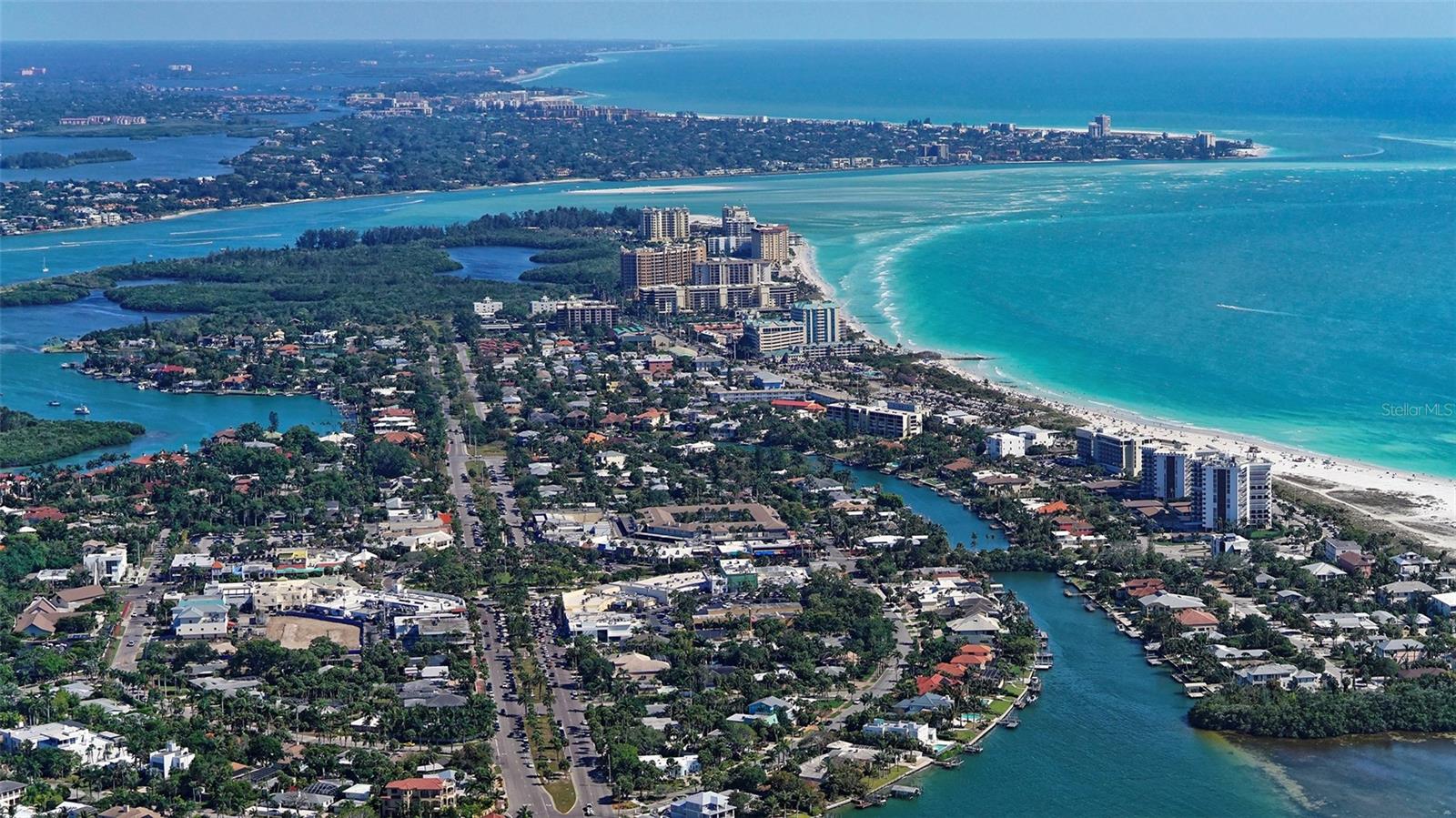Aerial of St Armands Circle