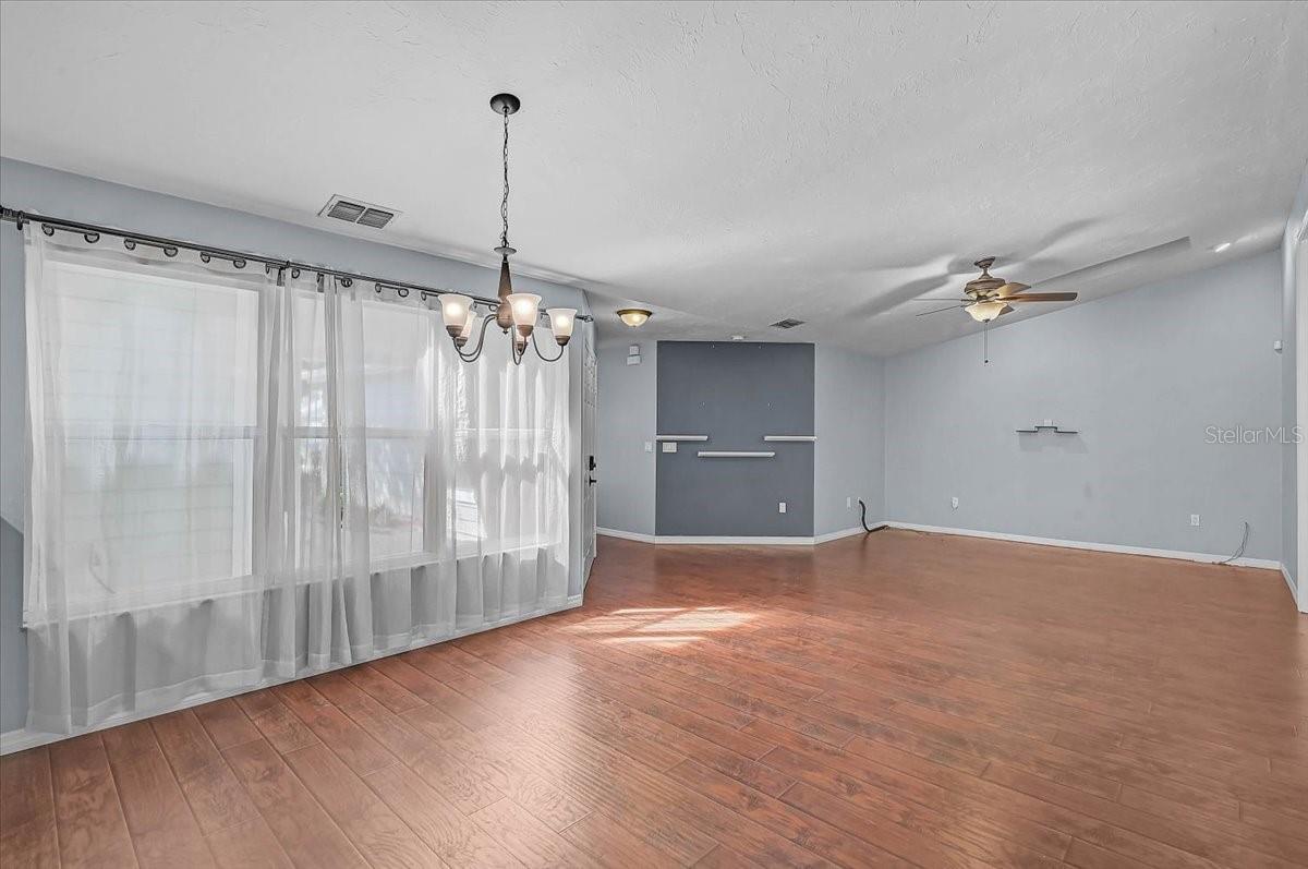 Dining Room Looking into Living Room