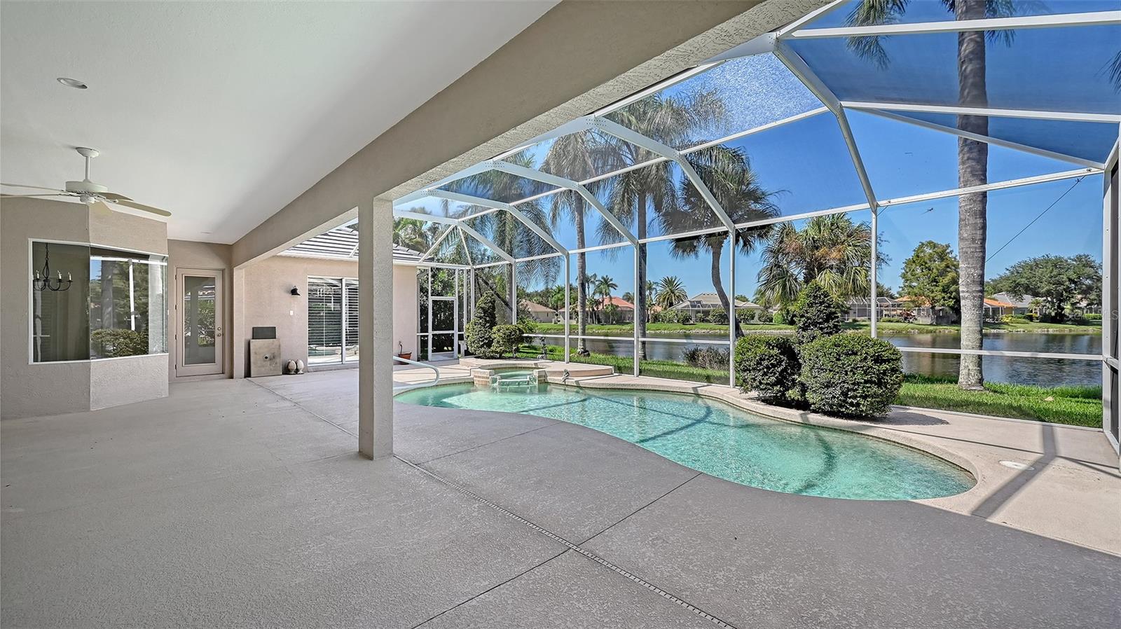 Large Lanai totalling 44 X 39 ft of play area
