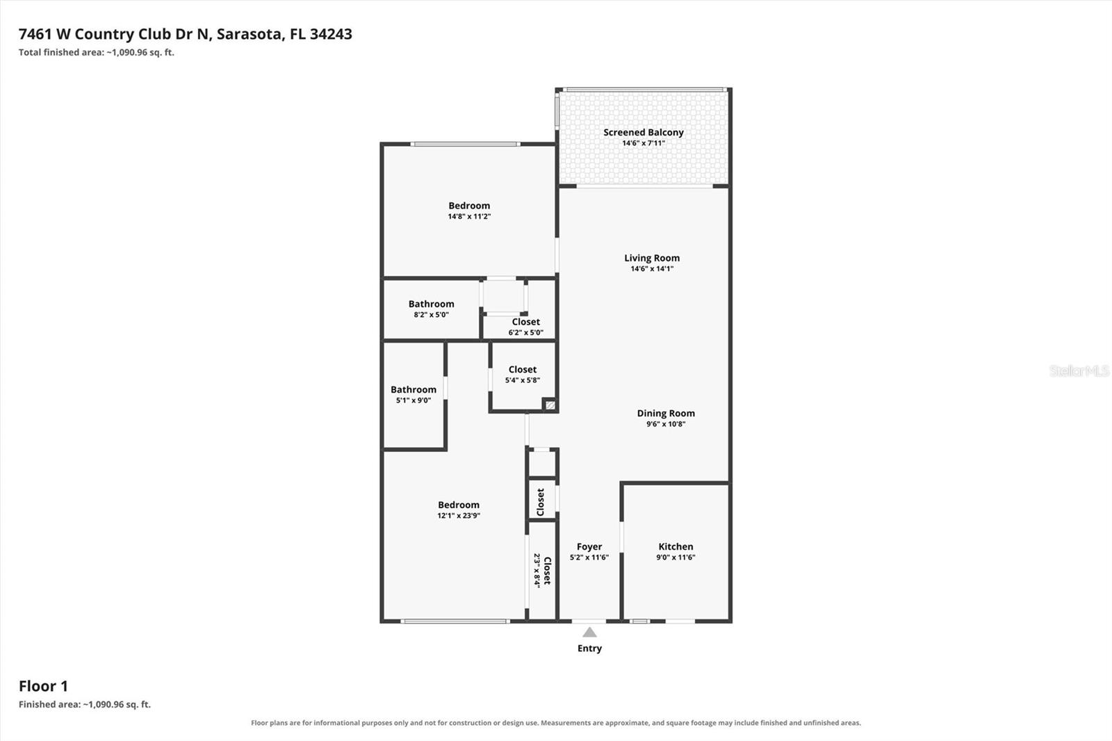 7461 W COUNTRY CLUB DRIVE N, #408, Sarasota, FL 34243