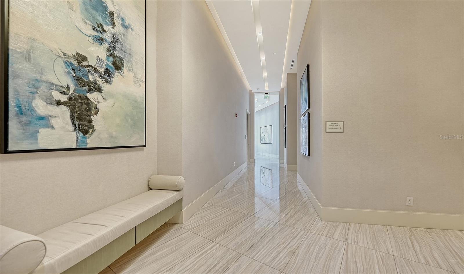 Elegant lobby-level living offers refined comfort, inviting gathering spaces, and effortless everyday convenience.