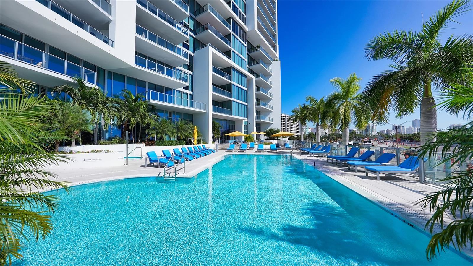 Enjoy the luxury of a large, heated saltwater pool reserved exclusively for residents, perfect for year-round relaxation and recreation.