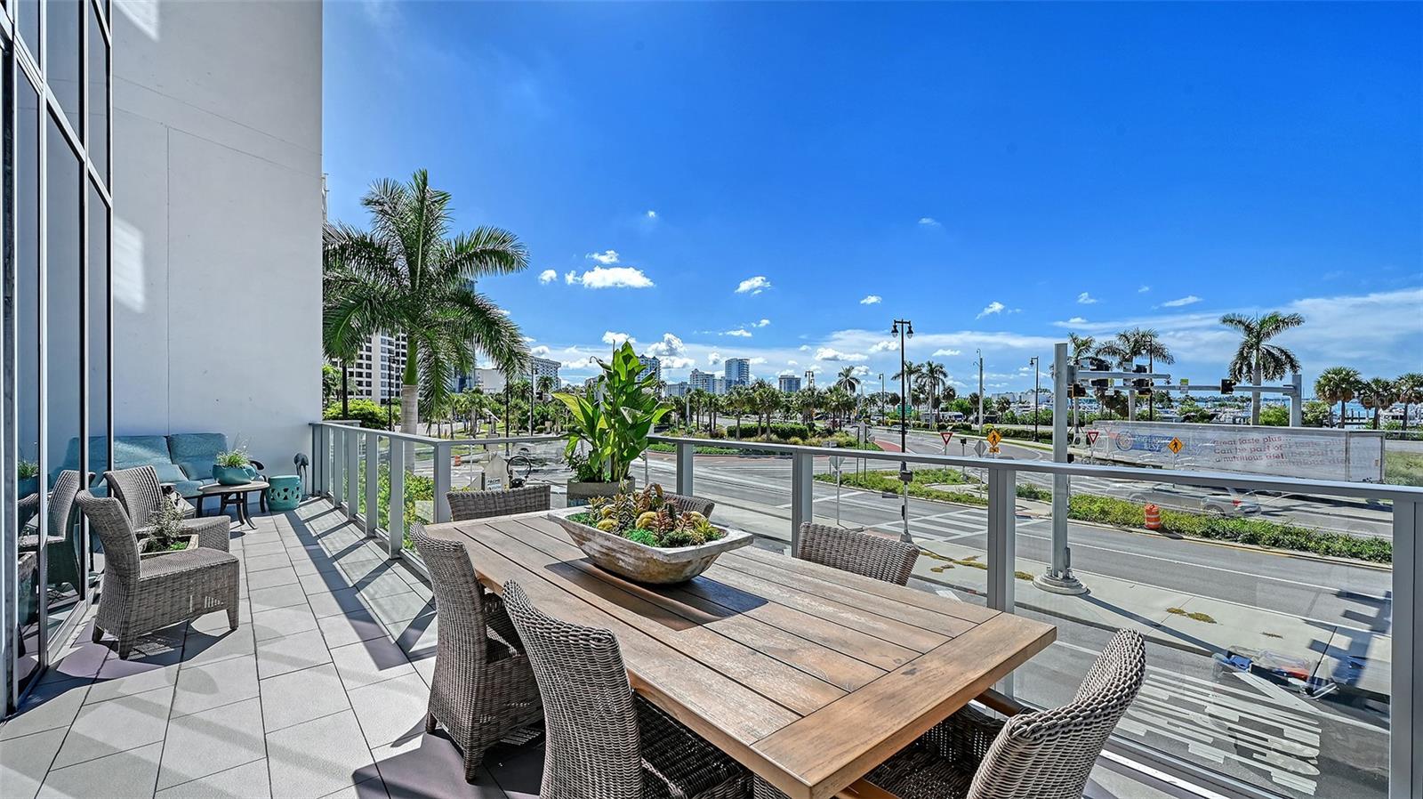 Savor breathtaking morning sunrises as golden light illuminates the private terrace.
