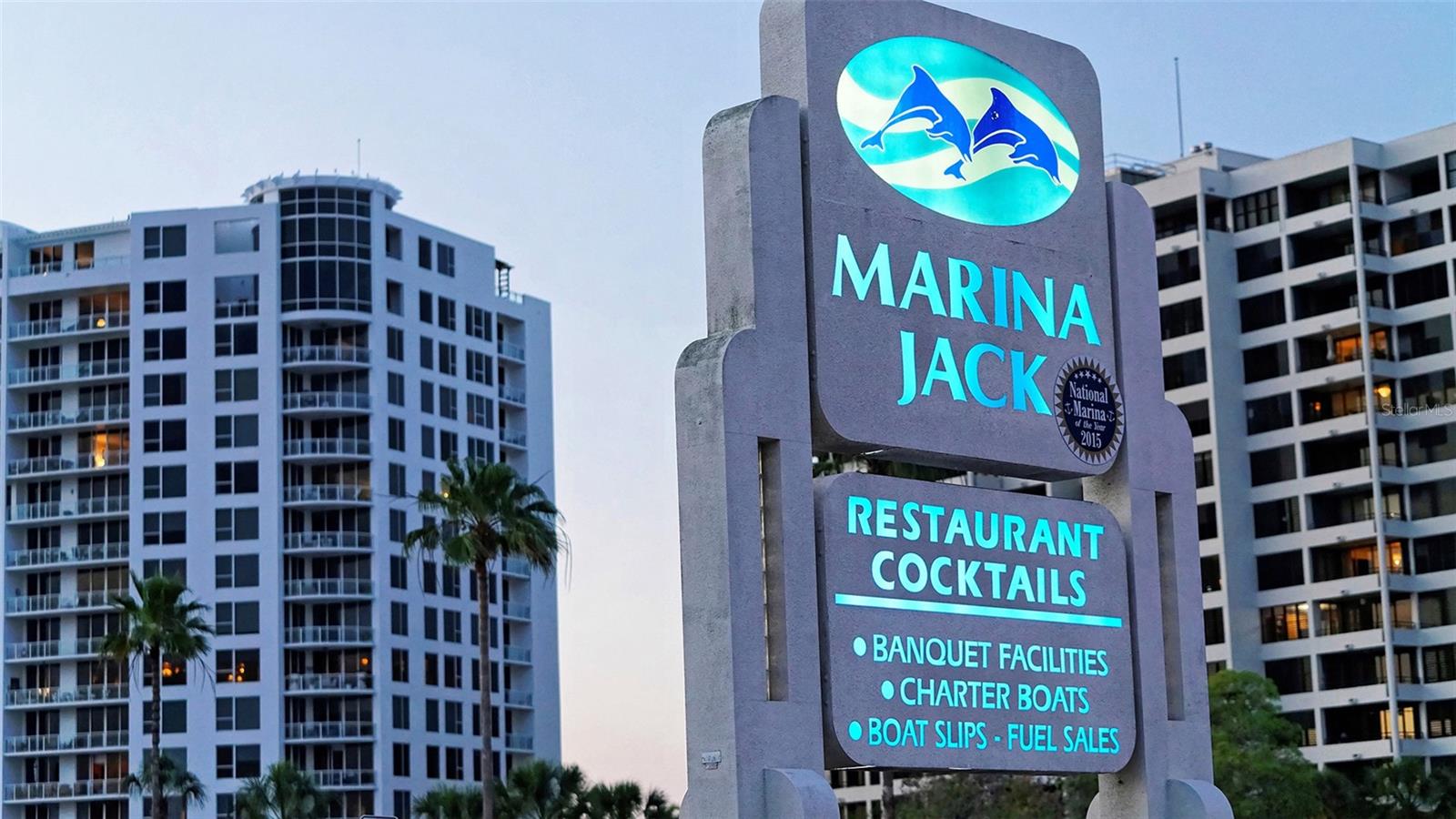 Marina Jack is a beloved waterfront dining destination in downtown Sarasota, offering beautiful views of Sarasota Bay and the marina.